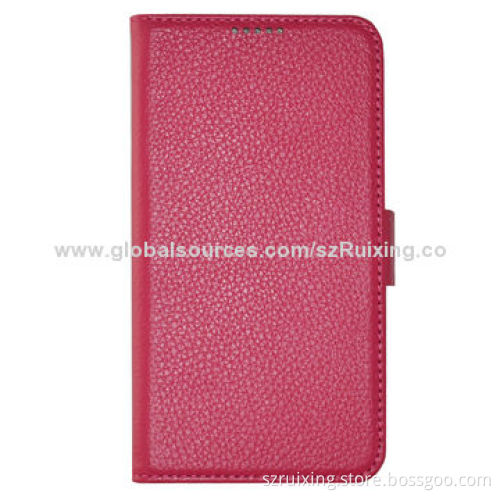 Top-layer Leather Mobile Phone Cases for Samsung Galaxy S5/9600, Elegant Style with Double Buttons